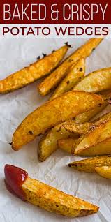 Easy Baked Crispy Potato Wedges Recipe Sunday Supper Movement Recipe Crispy Potato Wedges Crispy Potatoes Potato Wedges Recipe