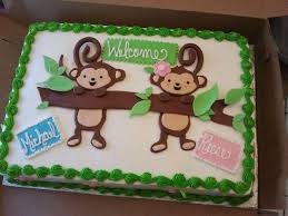 Pin By Kristin M On Cake Creations Baby Shower Monkey Theme Monkey Baby Shower Twins Baby Shower