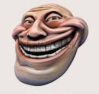 Trollface Laughing Internet Meme Troll Head Stock ...