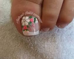 Así que elige de este blog las imágenes con las ideas que mas te gusten y anímate a hacer los diseños en tus uñas. Figuras De Unas Para Los Pies Con Flores Hermosas Maherca