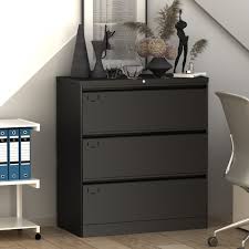 Today's wooden styles blend nicely with living room furniture. Decorative File Cabinet 3 Drawer Lateral File Cabinet 40 15 X 35 43 X 17 71 Cabinets With Lock Walmart Com Walmart Com