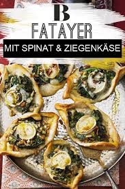 Fatayer Mit Spinat Und Ziegenkase Rezept Rezepte Vorspeisen Rezepte Orientalische Rezepte