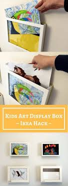 Kids Art Display Box 10 Min Hack To Store Show Your Kids Art Art Display Kids Art For Kids Diy Picture Frames