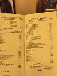 Harry's bar the bellini was born in venice at harry's bar, which has been hopping since 1931. The Menu Bild Von Harry S Bar Venedig Tripadvisor