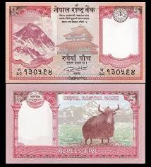Nepal 5 Rupees 2017 P 76 Mount Everest Monastery Yak Unc World Currency Ebay Mount Everest Rupees Numismatics
