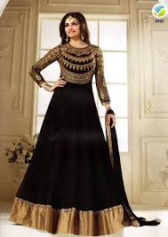 Black And Gold Party Dress Pakistani Kaseesh Prachi Wedding Party Dress Vol10 2947 Black And Gold Designer Dresses Indian Dresses Partywear