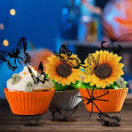 Amazon.com: RAYNAG 31-Piece Sunflower & Skull Cake ...