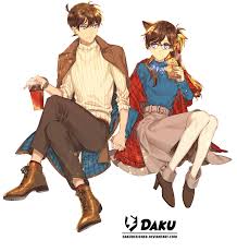 Like shinichi, she highly values justice to the point of idealism. Render Shinichi And Ran Detective Conan By Dakudesigner On Deviantart