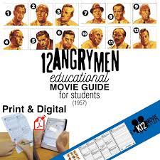 12 Angry Men Movie Guide Challenge Your Students To Learn Life Lessons From The Film About Prejudice Logic And Be Movie Guide 12 Angry Men Movie Man Movies