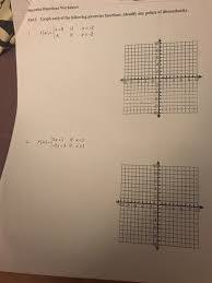 1 graphing piecewise functions course: Solved Functions Worksheet Graph Each Of The Following Pi Chegg Com