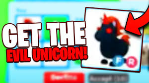 Check spelling or type a new query. How To Get The Evil Unicorn In Roblox Adopt Me Youtube