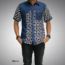 11 kombinasi model baju brokat terbaru yang memikat. Model Baju Laki Laki Batik Kombinasi Polos Gaya Ootd
