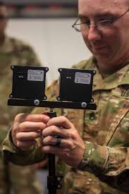 A U.S. Army Soldier assembles a thermal reference source
