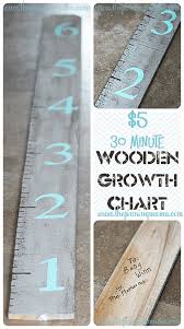 5 30 minute wooden growth chart the pinning mama