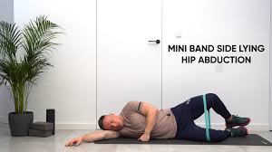 Lying side leg lifts / lateral raises / hip abductors / adductors. Mini Band Side Lying Hip Abduction Atlas Cwiczen Michal Wrzosek