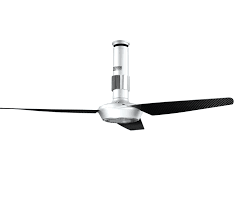A ceiling fan design must be such that the fan generates large amounts of air movement but yet performs its task quietly and consumes low amounts of energy. Nordik Air Design 140 17 Bianco Summer Ventilation Ceiling Fans Vortice
