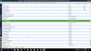 Quickbooks Enterprise Solution Tutorial Setting Up The Chart Of Accounts