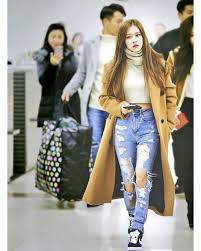 Airport Outfit Korean Flughafen Idole Kpop Mode Kpop Idols Airport Fashion 2019 Kpop Idole Flughafen Mo Blackpink Fashion Kpop Fashion Kpop Outfits