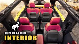 2021 Ford Bronco Interior Colors Inside The New 2 Door And 4 Door 2020 Year Models Youtube