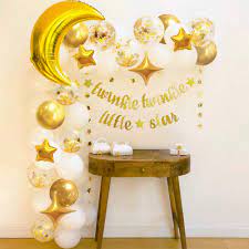 5 out of 5 stars. Twinkle Twinkle Little Star Baby Shower Decorations For Boy Or Girl With Balloon Garland Moon And Stars Light Decoration Balloons Party Banner For Wedding Decor Gender Reveal Backdrop Christmas Amazon Com Au Toys