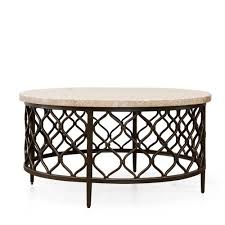 Roland Cocktail Table Faux Marble And Metal Steve Silver In 2020 Coffee Table Round Coffee Table End Tables