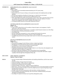 The ideal candidate performs a variety of budgeting activities and financial analysis, reporting, and forecasting. Financial Reporting Lead Analyst Resume Samples Velvet Jobs