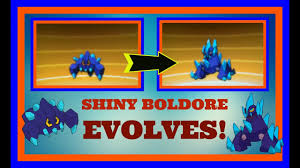 Shiny Boldore Evolves