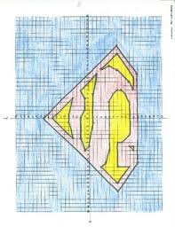 To make a straight line, hold the shift key down as you draw. Superman Coordinate Plane Pictograph Drawing By Jami King Tpt
