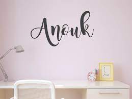 Anouk was a common name in france. Wandtattoo Anouk Als Namensschild Monogramm Oder Verschnorkelte Schrift