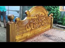Nordic light luxury 1.8m double bed ash wood wedding bed new chinese style modern simple soft backrest economy soild wood bed. Best Carving Teakwood Beds Vishwakarma Furnitures Youtube In 2021 Wood Bed Design Front Door Design Wood Wooden Bed Design