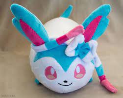 Sylveon Roll Plush Pokemon Fanart Plushie Evee Fairy Evolution Handmade Stuffed Animal Toy Handmade Stuffed Animals Cute Stuffed Animals Pokemon Dolls