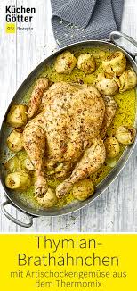 Thymian Brathahnchen I Rezept Fur Den Thermomix Rezept Rezepte Rezepte Thermomix Brathahnchen