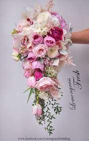 Purple flowers mean pride, dignity, and admiration. Waterfall Size Additional Price Will Be Applied Flower Bouquet Wedding Bridal Flowers Wedding Bridal Bouquets