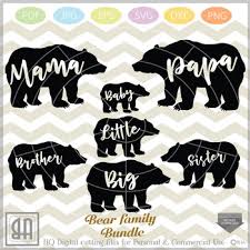Download Bear Family Svg Bear Svg Bear Family Svg 7 Bear Cutting Designs