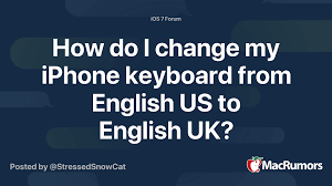 Since the standard us keyboard layout in microsoft the equivalent mapping for uk/irish keyboards is called the uk extended layout which, if apple only supply a custom british keyboard layout with major changes from the standard uk layout How Do I Change My Iphone Keyboard From English Us To English Uk Macrumors Forums