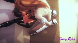 Incredibles Hentai 3D - Violet enjoy with her friend
