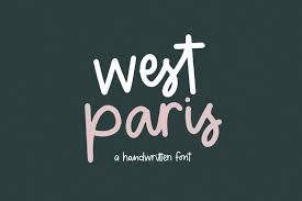 Download free handwritten fonts at urbanfonts.com our site carries over 30,000 pc fonts and mac fonts. West Paris A Quirky Handwritten Font 413570 Regular Font Bundles
