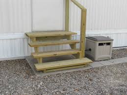 2nd Door Steps Looks Good And Easy Mobile Home Exteriors Modern Mobile Homes Mobile Home Living