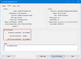 Sound shows you what sound interface you have. How To Run Directx Diagnostic Tool In Windows 10 Password Recovery