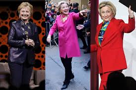 Hillary clinton stepped out for a speaking engagement on saturday while wearing a huge muumuu, white pants, and tan shoes. Hillary Clinton S Bold Post Election Style Vanity Fair
