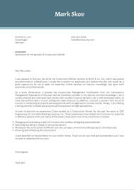 Writing an impressive cover letter is difficult, even for the most seasoned job applicant. Construction Worker Cover Letter Example Kickresume