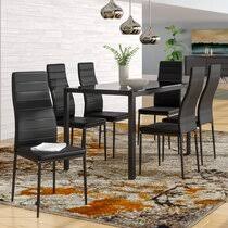 Bent glass dinner table set dining room furniture manufacturer. Glass Kitchen Dining Room Table Sets You Ll Love In 2021 Wayfair