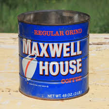 Maxwell House Coffee Tin Maxwell House Coffee Maxwell House Coffee Tin