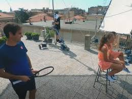 During winter, federer resides in dubai, where he owns a. Watch Roger Federer S Gift For Rooftop Tennis Fans Tennis Gulf News
