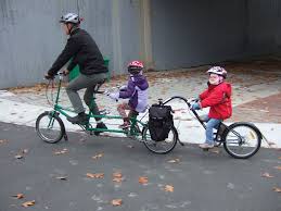 piccolo trailercycle on tandem burley bike kids cute tandem bike bike burley