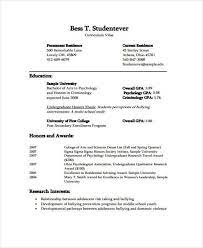 The curriculum vitae, also known as a cv or vita, is a comprehensive statement of your educational background, teaching, and research experience. 11 Student Curriculum Vitae Templates Pdf Doc Free Premium Templates