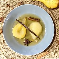 Poires Pochees Aux Epices Sans Sucre Recette En 2020 Poire Recette Poires Pochees Alimentation