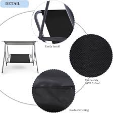 Coverify Funda de asiento oscilante de repuesto, duradera 600D de tela  Oxford para silla oscilante de jardín, funda para asiento oscilante al aire  libre, 113x47x47 cm, color negro : Amazon.es: Jardín