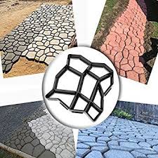 Wovte Diy Walk Maker Concrete Stepping Stone Mold Garden Lawn Pathmate Stone Mold Beton Trittsteine Pflastersteine