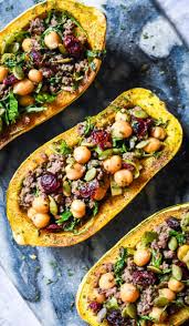 Fall Stuffed Delicata Squash Boats Recipe Delicata Squash Delicata Squash Recipe Delecata Squash Recipe